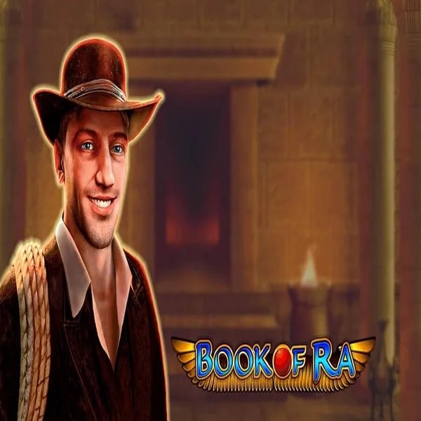 Slots logo of Book of Ra from Greentube at Wonaco Casino