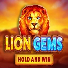 Lion Gems Hold and Win slot logo by Playson at Wonaco Casino